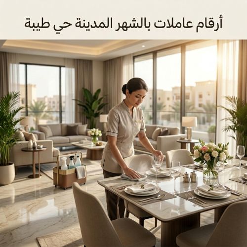 ارقام عاملات بالشهر المدينة حي طيبة