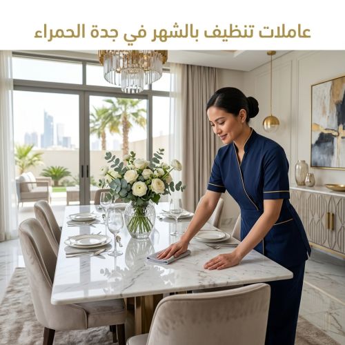 عاملات تنظيف بالشهر في جدة الحمراء